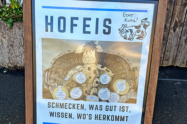 Einfach lecker, unser Hofeis